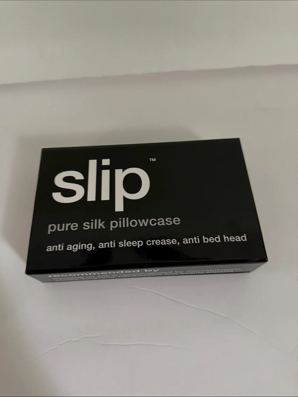 Slip Black Satin Silk Queen size Pillowcase in Gift Box